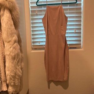 Midi light pink dress